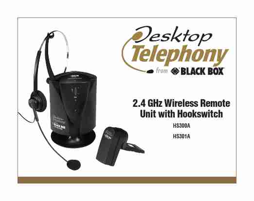 Black Box Headphones hs300a-page_pdf